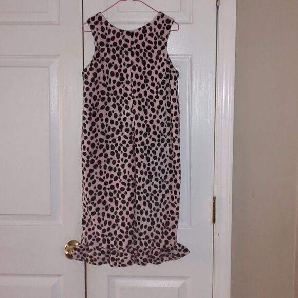 Turtle and Pumkin pink animal print soft fleece overall long romper  Sz 4/5 - Picture 5 of 6